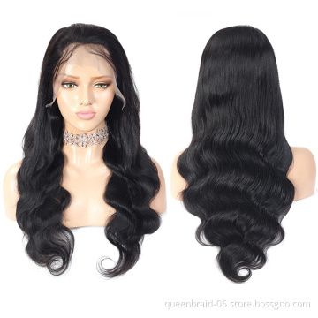 Body Wave Wigs 13x4 Lace Frontal Wig Pre Plucked with Baby Hair 100% Human Hair Wigs Brazilian Human Hair Natural Color